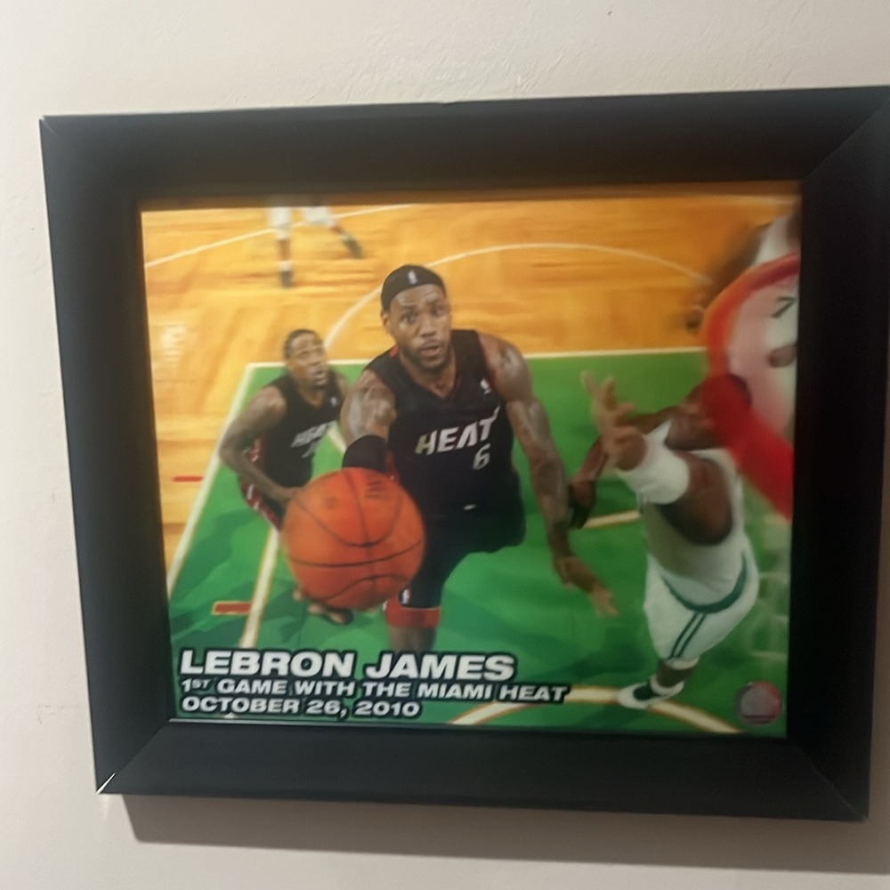 Lebron James 1st game Miami Heat